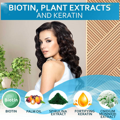 Biotin Shampoo and Conditioner Set Sulfate and Paraben Free Hair Care