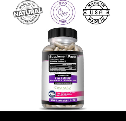 Kaya Naturals Myo & D-Chiro Inositol Plus Vitamin B8 Support 60 Capsules