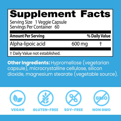 Doctor’s Best Alpha Lipoic Acid (60 Count)