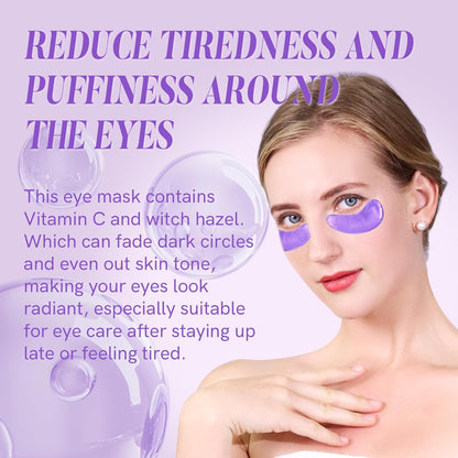PEAUAMIE Under Eye Patches with Vitamin C & Witch Hazel 30 Pairs