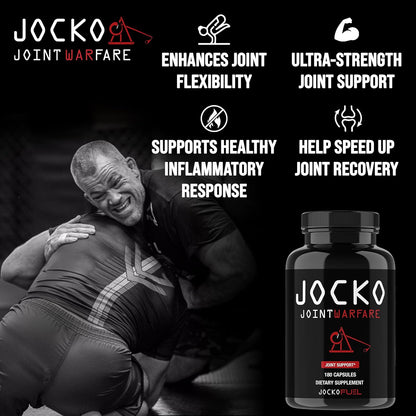Jocko Fuel Joint Support Glucosamine MSM Turmeric Boswellia Capsules 180 Count