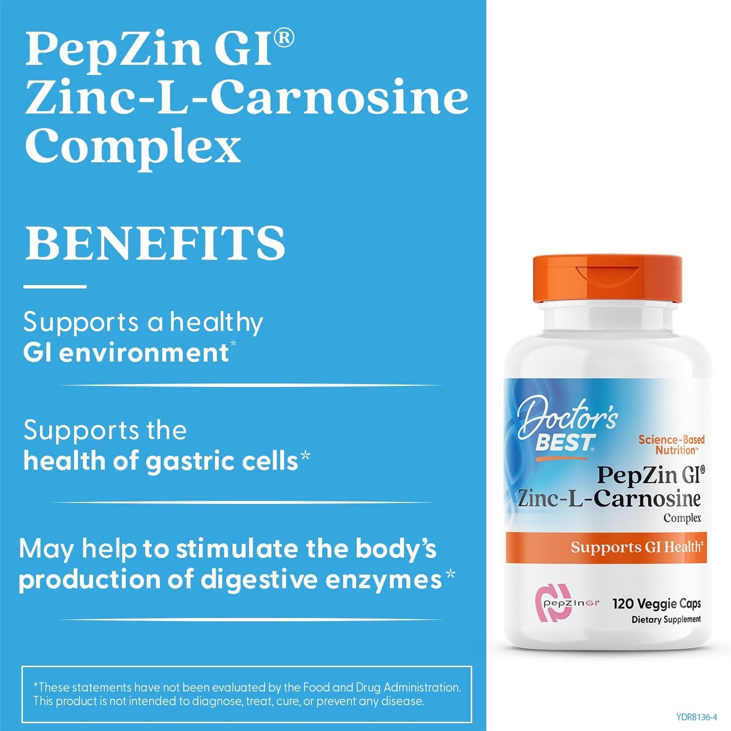 Doctor’s Best PepZin GI (120 Count)