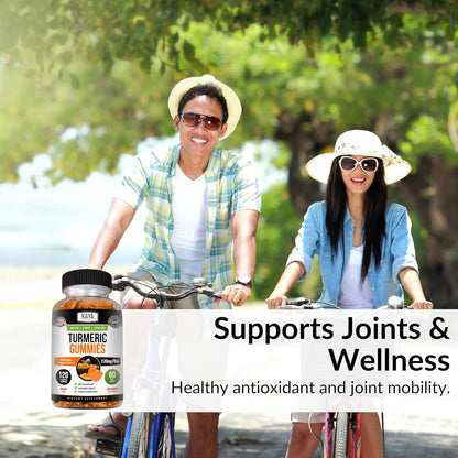 Kaya Naturals Turmeric Gummies Curcumin Ginger Black Pepper 120 Count