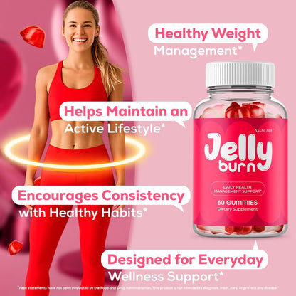 Jelly Burn Gummies 2-Pack – Vitamin Supplement Gummies, 120 Count
