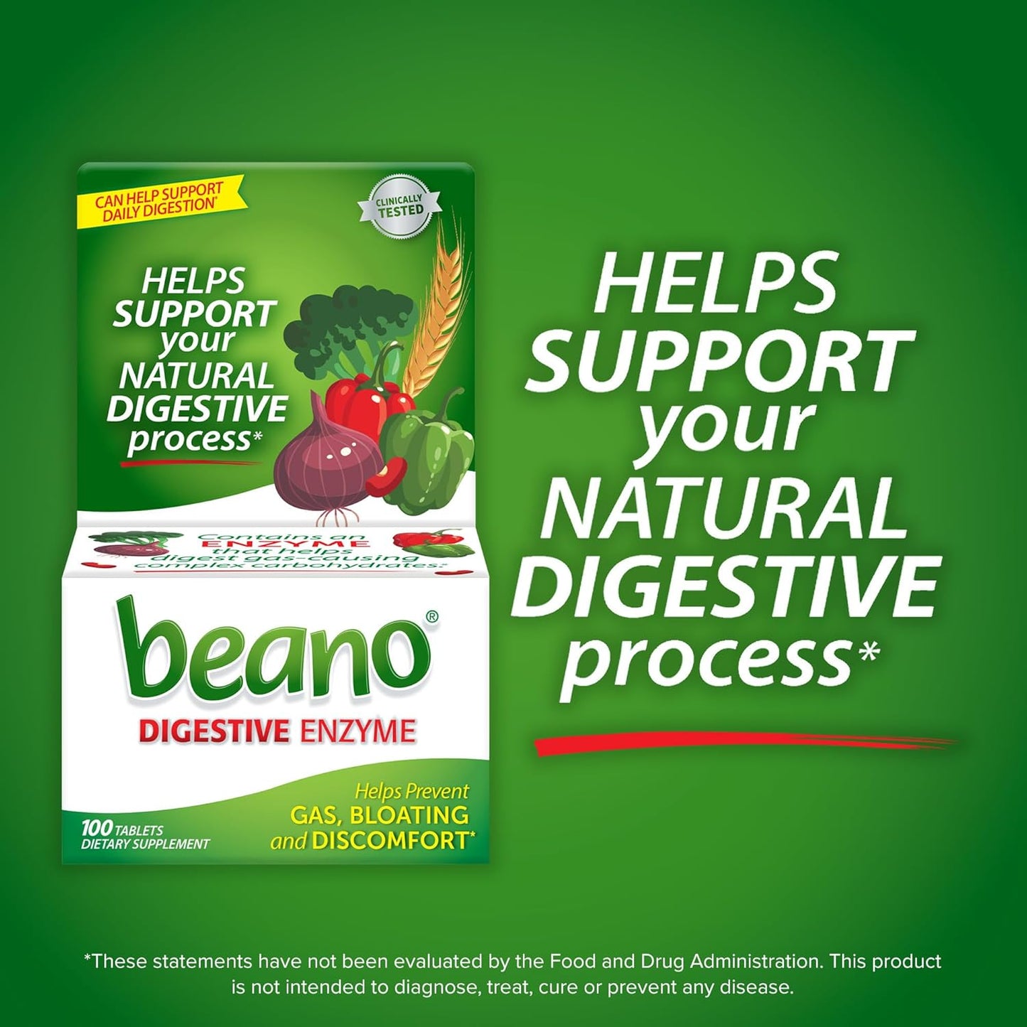 Beano Digestive Enzyme Tablets 150 Count