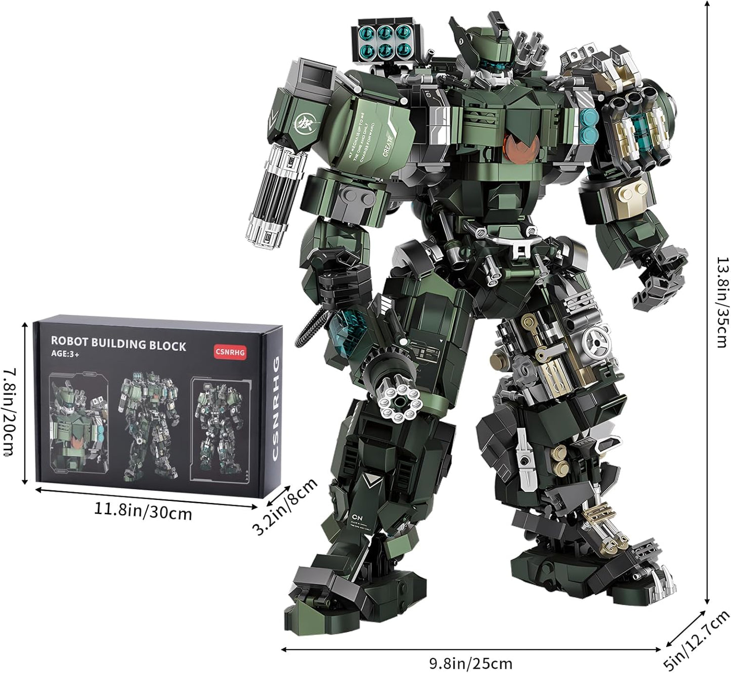 Mech Robot Model Building Blocks Toy Set Birthday for Age 8+ Children Adults Teens 1403 Pieces