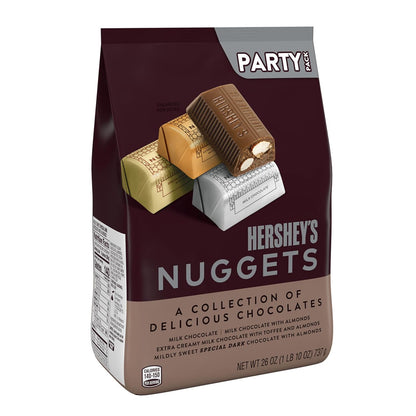 Hershey’s Nuggets Assorted Chocolate Candy Party Pack 26 oz