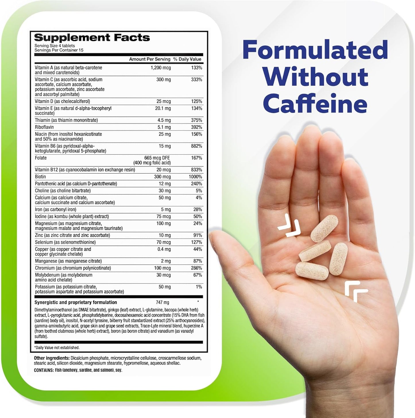 Focus Factor Adults Extra Strength Brain Health Multivitamin 120 Count