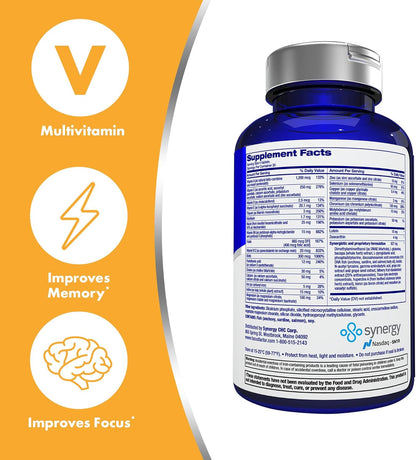 Focus Factor Adult Multivitamin with Lutein & Zeaxanthin 120 Count