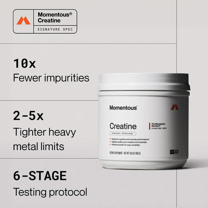 Momentous Creatine Monohydrate Powder 90 Servings