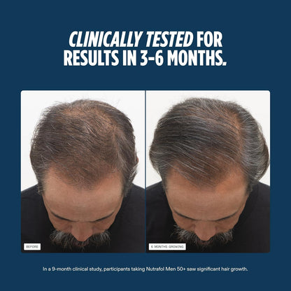 Nutrafol Men 50+ Hair Growth Supplement Capsules 1 Month Supply