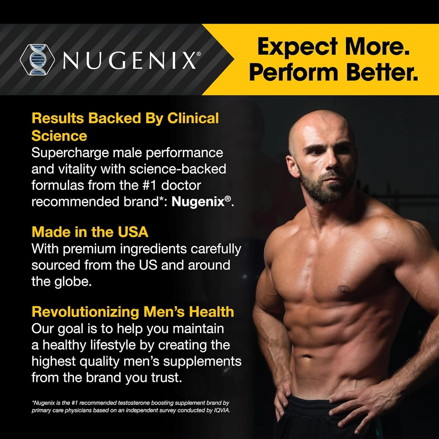 Nugenix Total-T Men’s Testosterone Support Supplement 42 Count