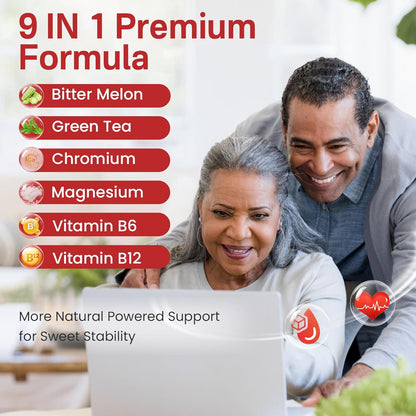 Berberine Gummies Ceylon Cinnamon Bitter Melon Chromium Magnesium B6 B12 Vegan 60 Count