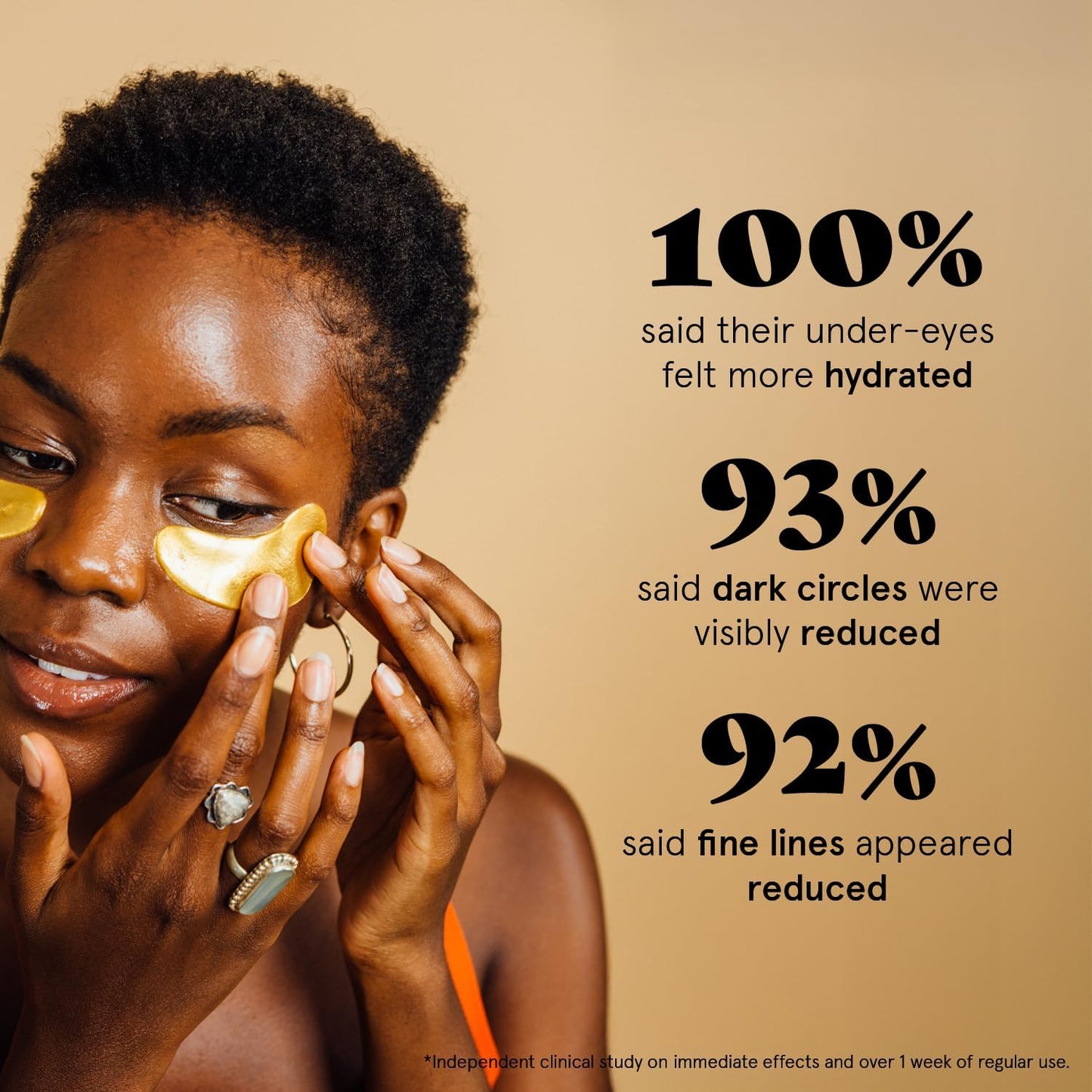 grace & stella Gold Under Eye Masks for Dark Circles & Puffy Eyes 24 Pairs
