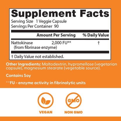 Doctor’s Best Nattokinase Capsules 90 Count