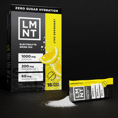 LMNT Zero Sugar Electrolytes Lemonade Drink Mix 18 Count