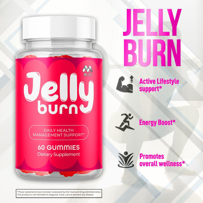 Jelly Burn Multivitamin Gummies Natural Ingredients 60 Count