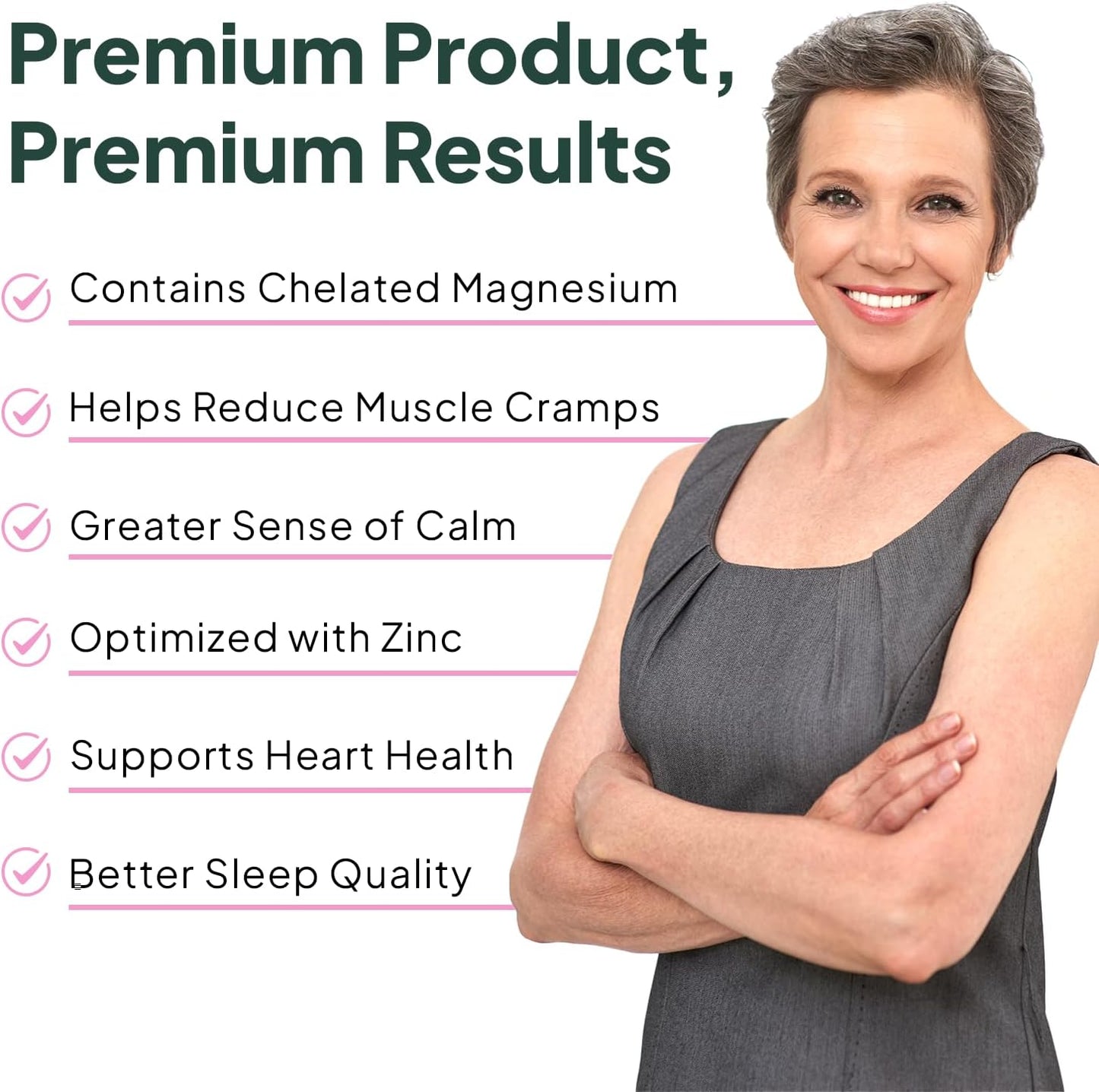 Organics Ocean Magnesium Glycinate with Zinc Capsules 90 Count