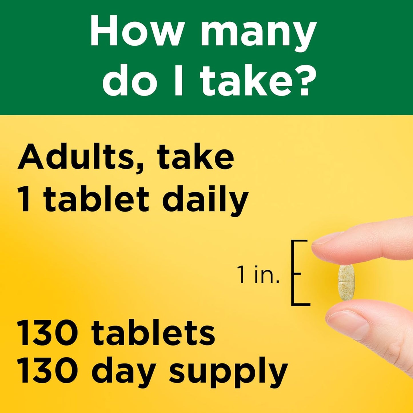 Nature Made Multivitamin Tablets with Iron 130 Day Supply 130 Count