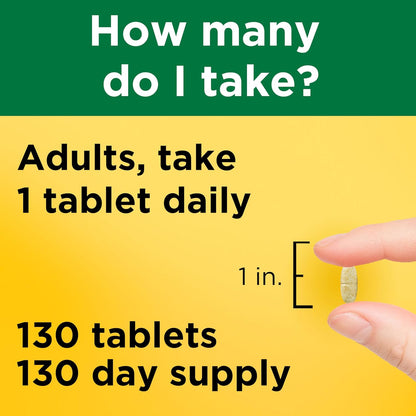 Nature Made Multivitamin Tablets with Iron 130 Day Supply 130 Count