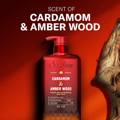Old Spice Body Wash Cardamom Amber Wood Spice Alchemist 20 oz
