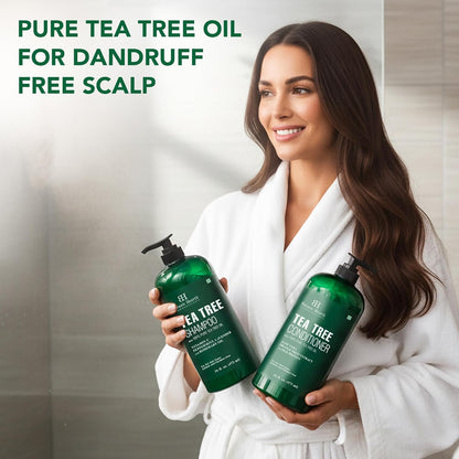 Botanic Hearth Tea Tree Shampoo and Conditioner Set Sulfate Free 16 fl oz