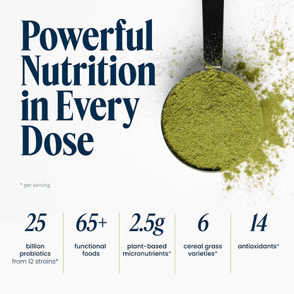 Vibrant Health Green Vibrance Plant-Based Superfood Powder 30 Servings