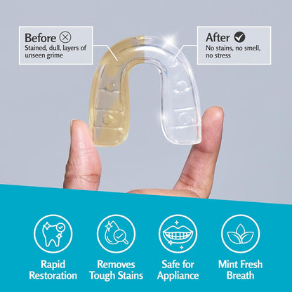 M3 Retainer Cleanser Tablets Mint Denture and Mouth Guard Cleaner 4 Month Supply