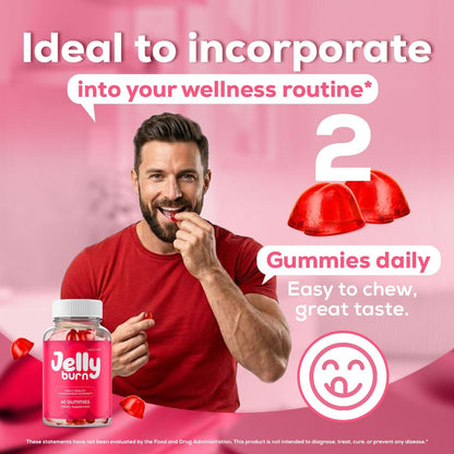 Jelly Burn Gummies 2-Pack – Vitamin Supplement Gummies, 120 Count