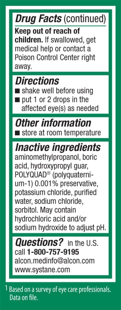 Systane Ultra Lubricant Eye Drops 0.14 fl oz Bottle