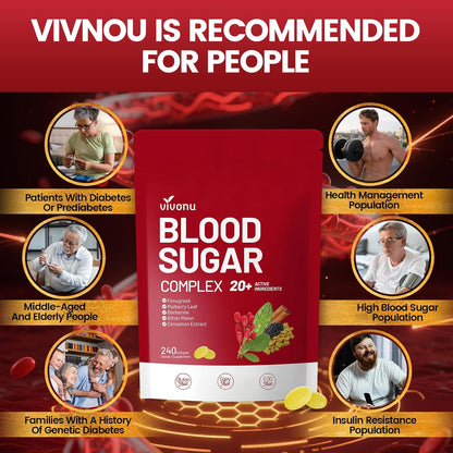 VivoNu Blood Sugar Complex Capsules Cinnamon Turmeric Black Pepper Vegan