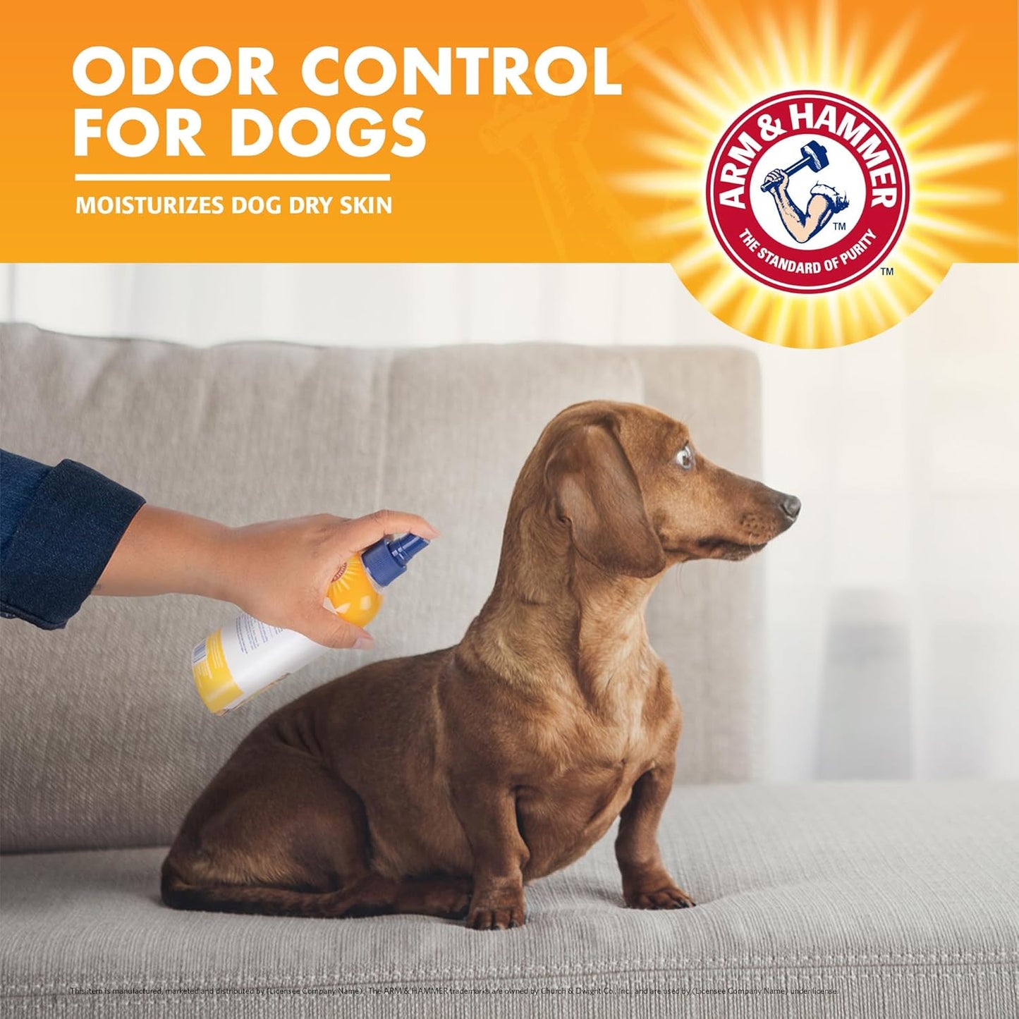 Arm & Hammer Pet Deodorizing Dog Spray Baking Soda pH Balanced 8 fl oz