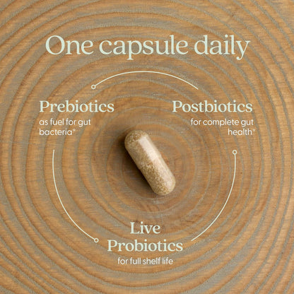New Chapter All-Flora Probiotic with Prebiotics & Postbiotics Vegetarian Capsules 60 Count