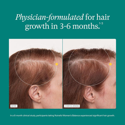 Nutrafol Women’s Balance Hair Growth Supplement Capsules 1 Month Supply