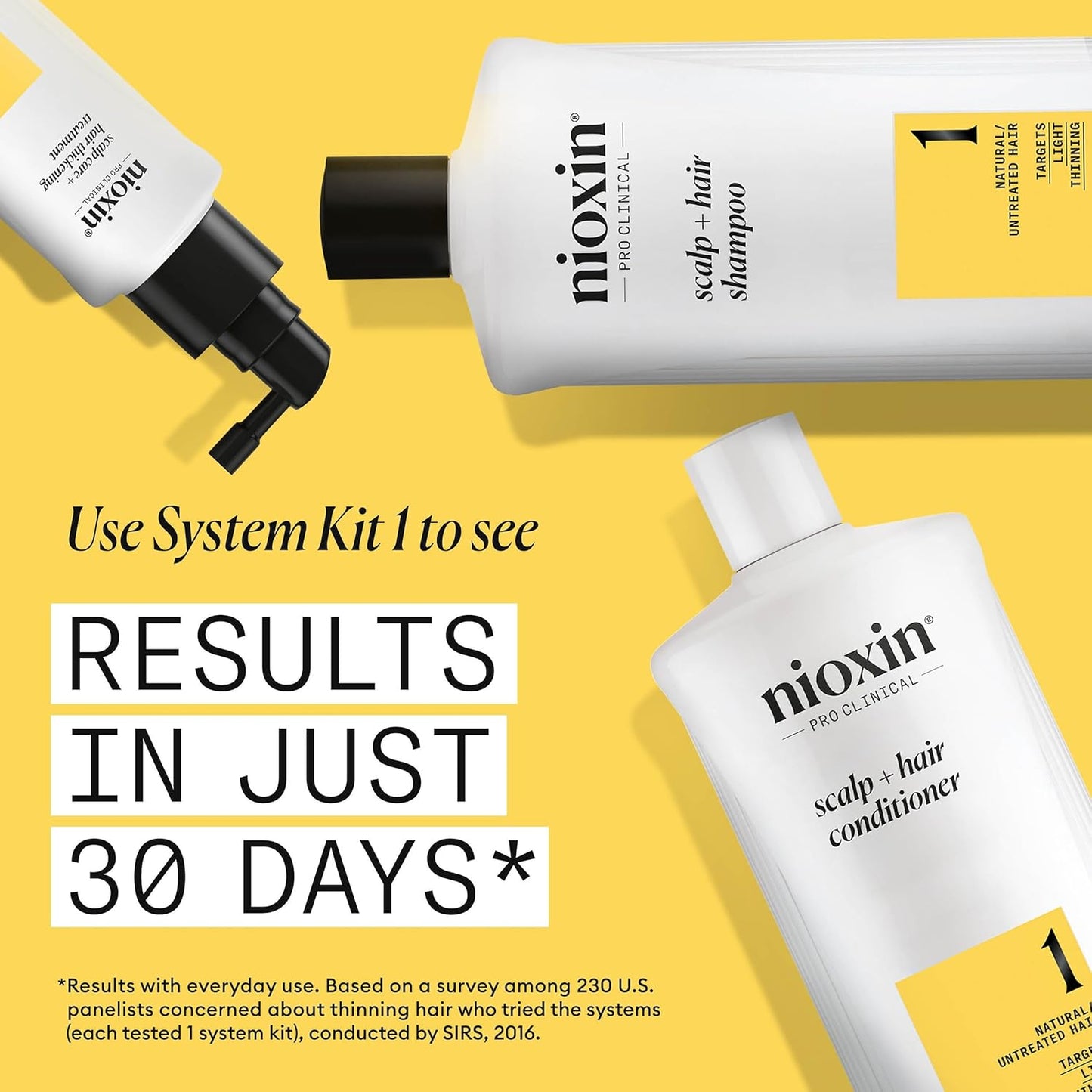 Nioxin Scalp and Hair Thickening System 1 Shampoo with Biotin 33.8 fl oz
