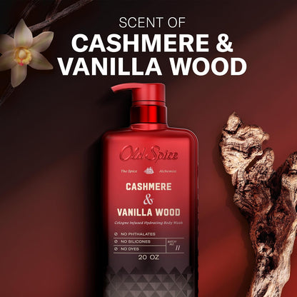 Old Spice Body Wash The Spice Alchemist Cashmere Vanilla Wood 20 oz