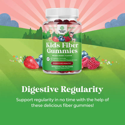 Natures Craft Kids Prebiotic Fiber Gummies Chicory Root Non-GMO 120 Count