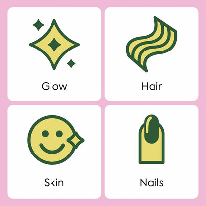 Plant People WonderBeauty Hair Skin & Nails Gummies with Tremella Mushroom, Collagen & Biotin 60 Gummies
