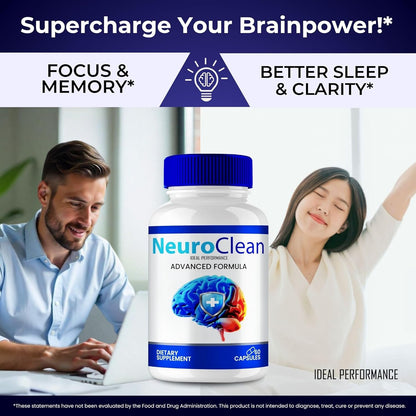 Neuro Clean Brain and Memory Support Supplement Capsules 60 Count