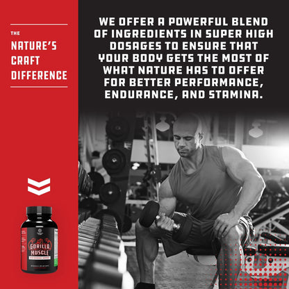 Extra Strength Testosterone Booster Capsules Horny Goat Weed Tongkat Ali 60 Count
