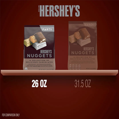 Hershey’s Nuggets Assorted Chocolate Candy Party Pack 26 oz