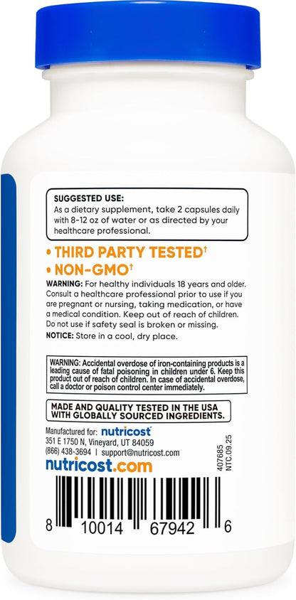 Nutricost Multivitamin with Probiotics 120 Vegetarian Capsules
