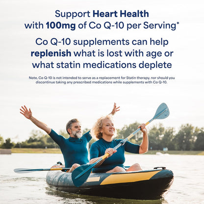 Puritan's Pride CoQ10 100 mg Rapid Release Softgels – 240 Count