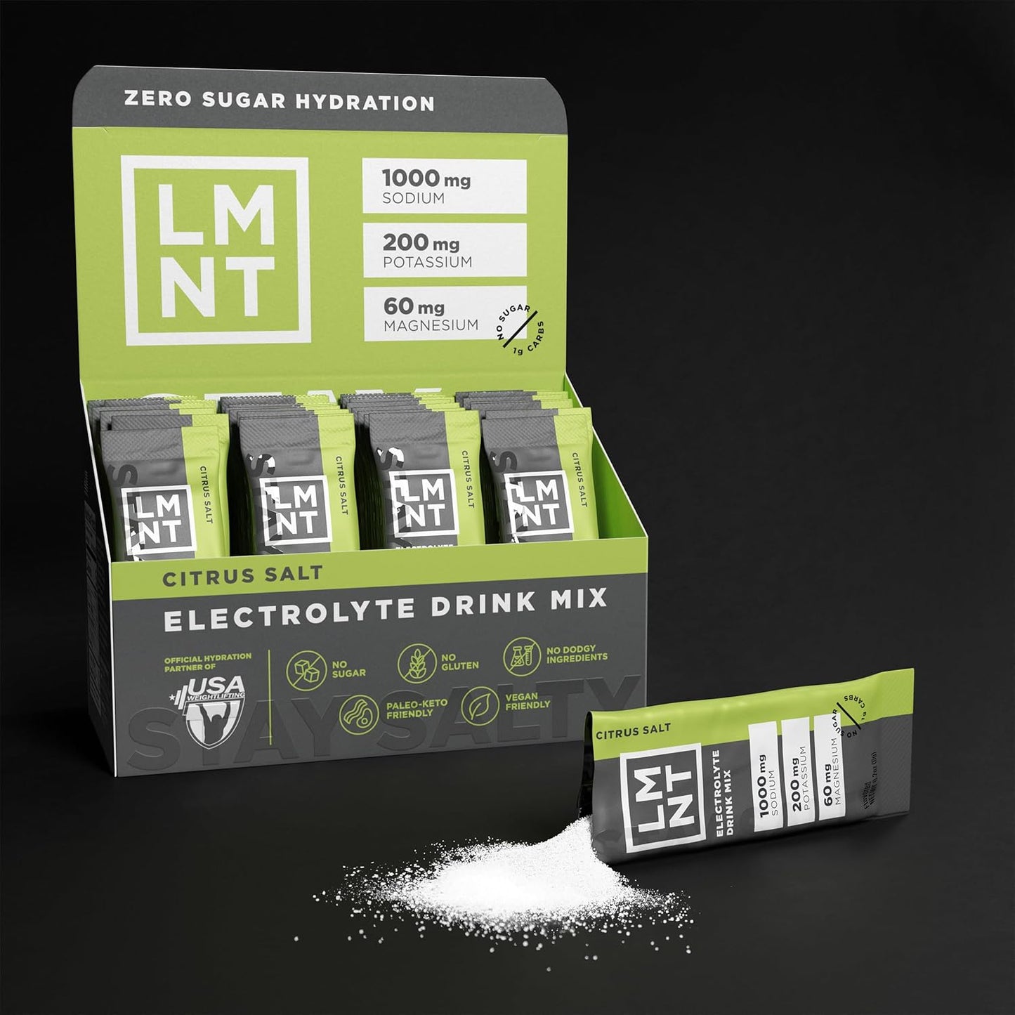 LMNT Zero Sugar Electrolytes Citrus Salt Drink Mix 30 Count
