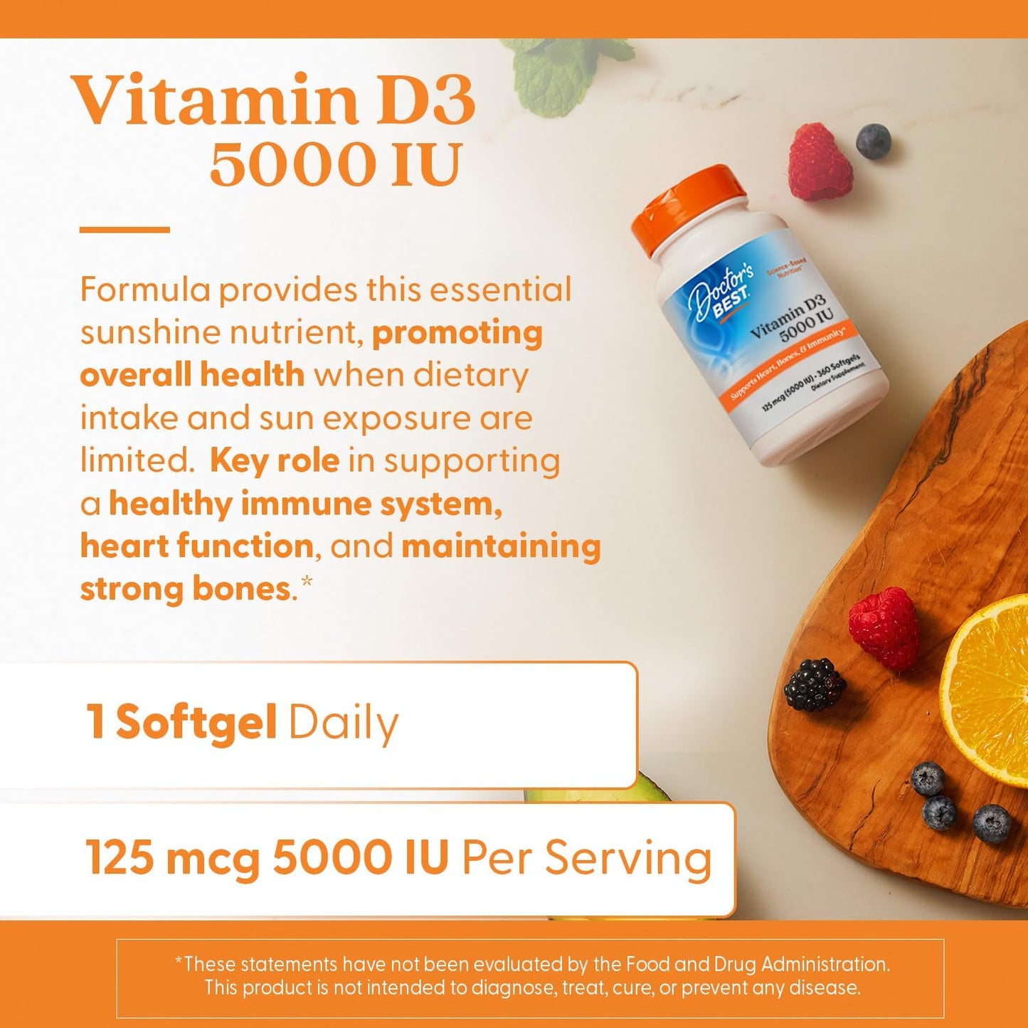 Doctor’s Best Vitamin D3 (360 Softgels)