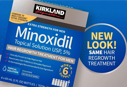 Kirkland Minoxidil 5% Topical Solution for Men 12 fl oz 6 Month Supply