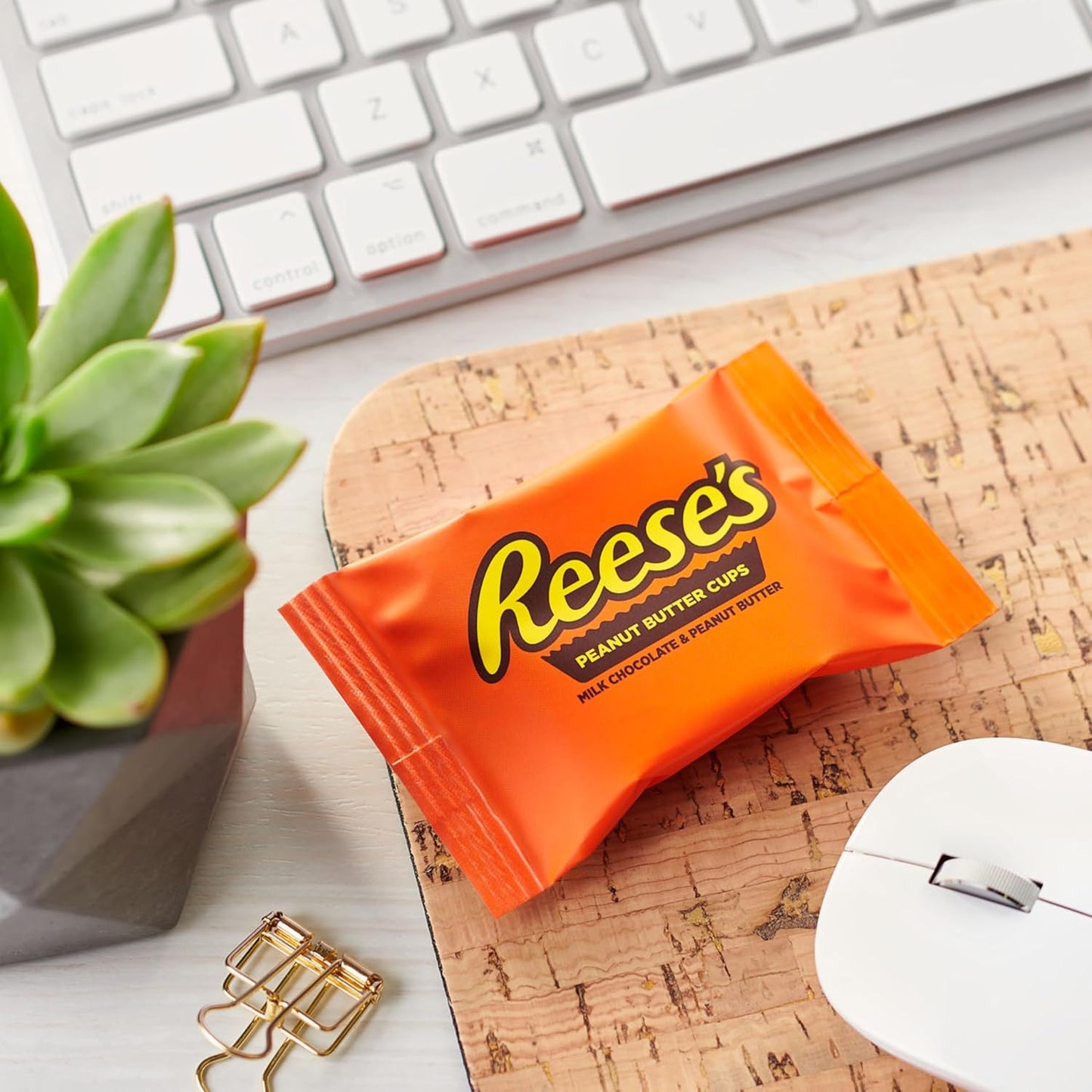 Reese’s Milk Chocolate Peanut Butter Cups Snack Size Candy 13.75 oz 25 Count