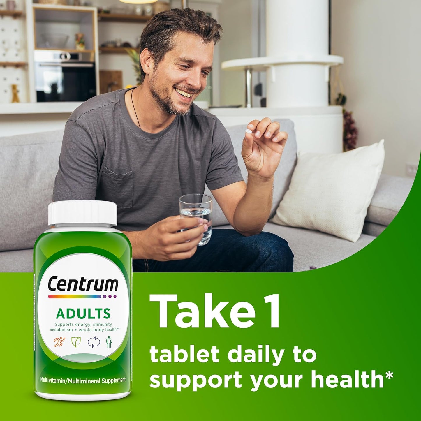 Centrum Adult Multivitamin Multimineral Tablets Antioxidants 200 Count