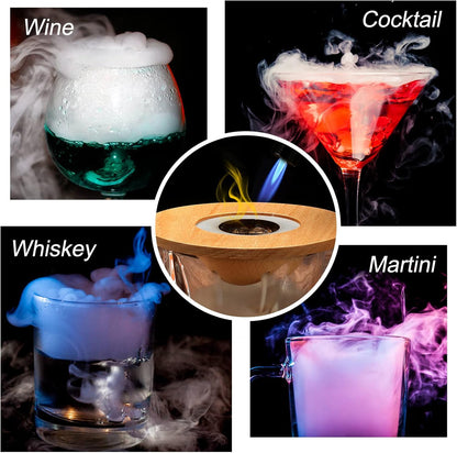 Cocktail Smoker Kit with Wood Chips Whiskey Drink Smoker Set