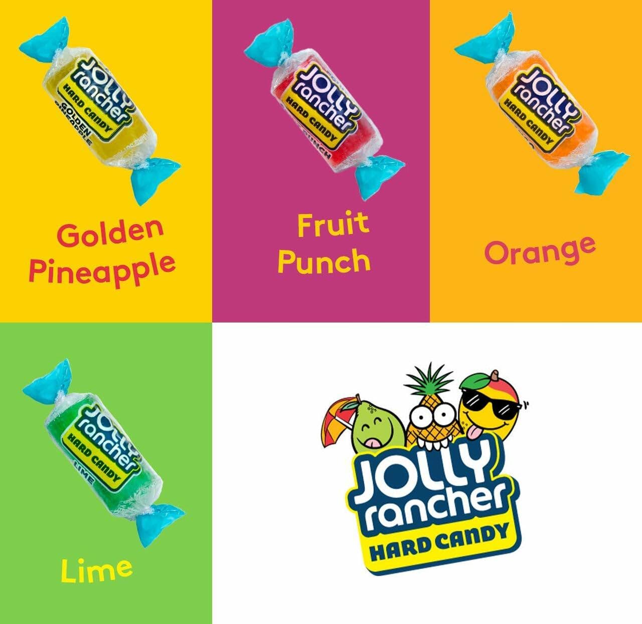 JOLLY RANCHER Tropical Fruit Flavored Hard Candy 7 oz Bag